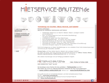 Tablet Screenshot of mietservice-bautzen.de